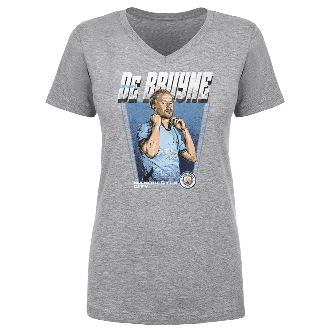 Kevin De Bruyne Women's V-Neck T-Shirt | 500 LEVEL