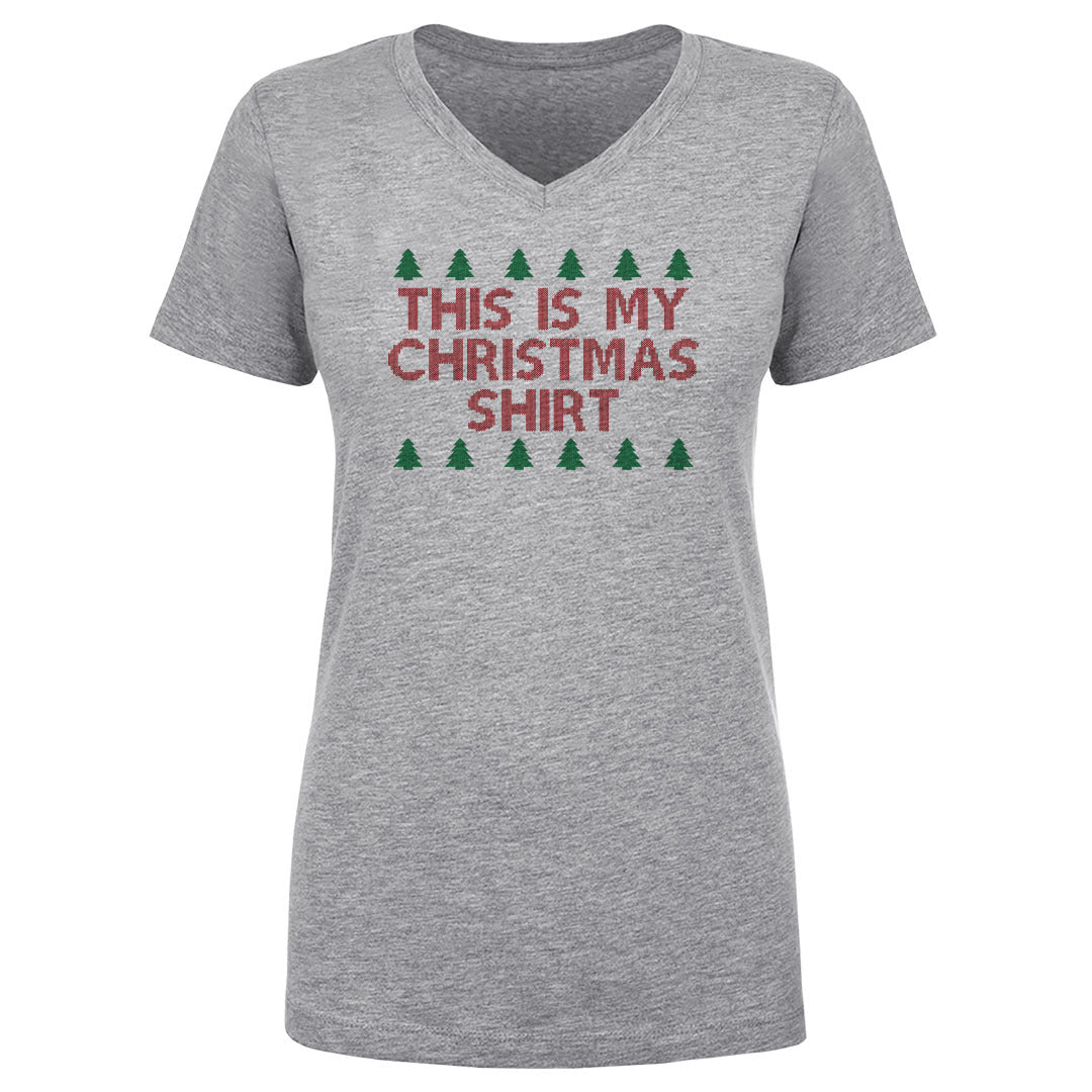 Christmas Women's V-Neck T-Shirt | 500 LEVEL