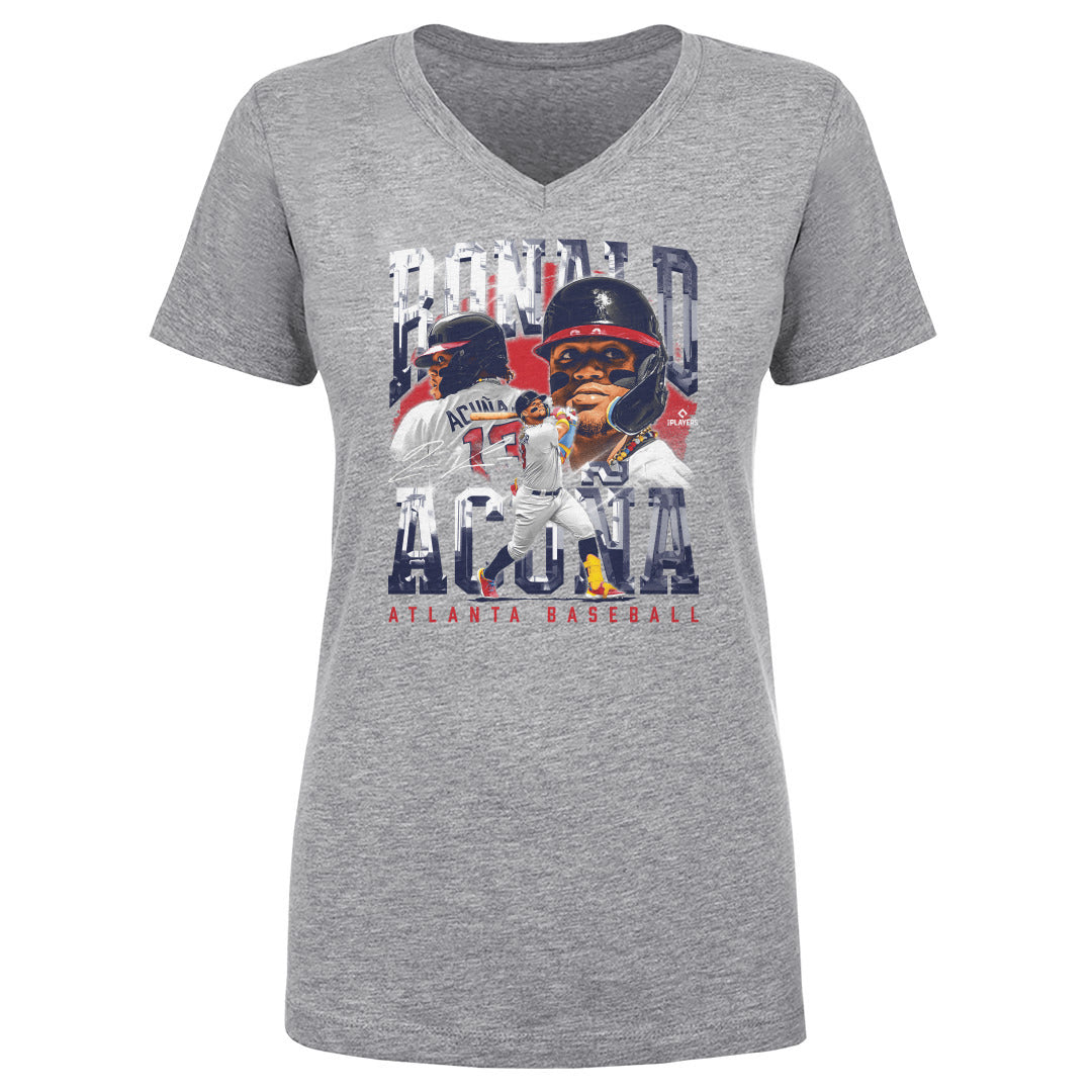 Ronald Acuna Jr. Women's V-Neck T-Shirt | 500 LEVEL