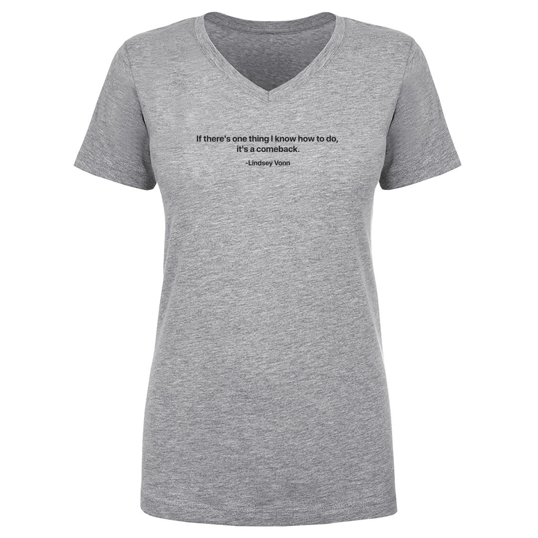 Lindsey Vonn Women's V-Neck T-Shirt | 500 LEVEL