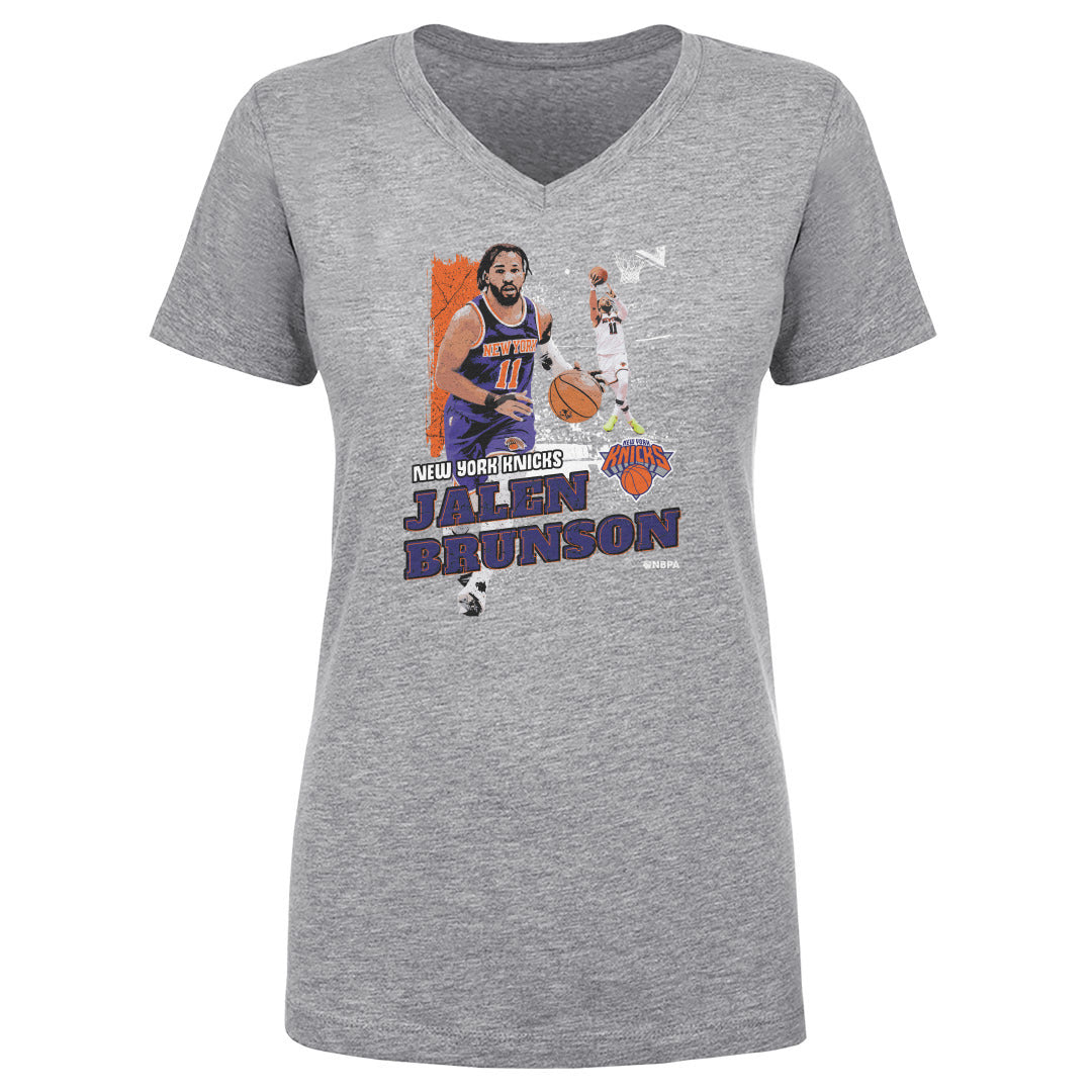 Jalen Brunson Women's V-Neck T-Shirt | 500 LEVEL