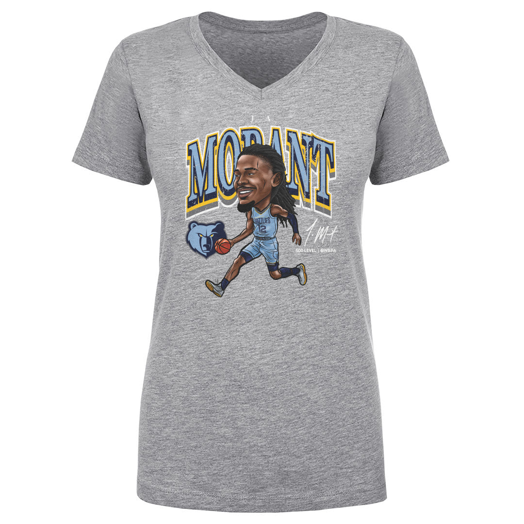 Ja Morant Women's V-Neck T-Shirt | 500 LEVEL