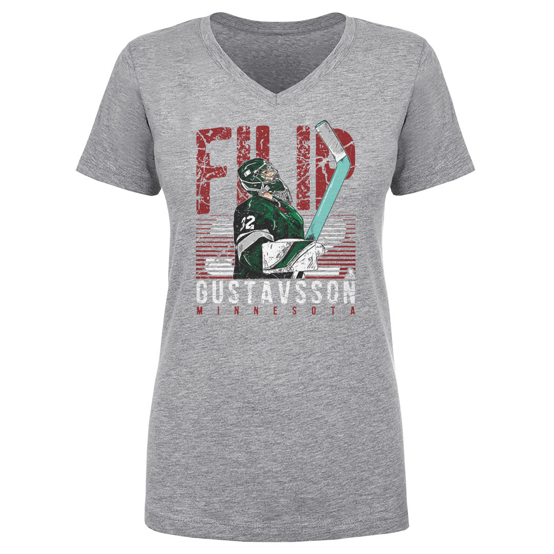 Filip Gustavsson Women's V-Neck T-Shirt | 500 LEVEL