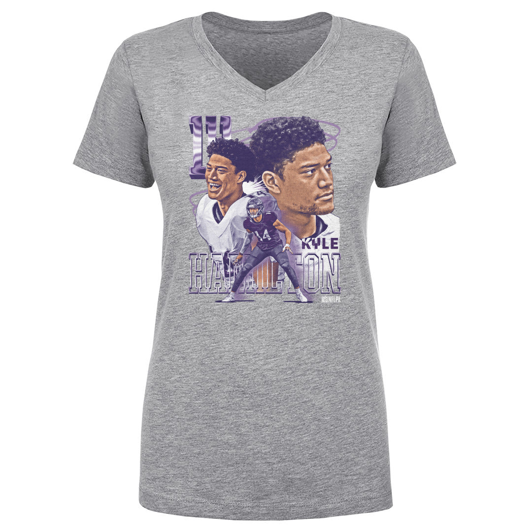 Kyle Hamilton Women's V-Neck T-Shirt | 500 LEVEL