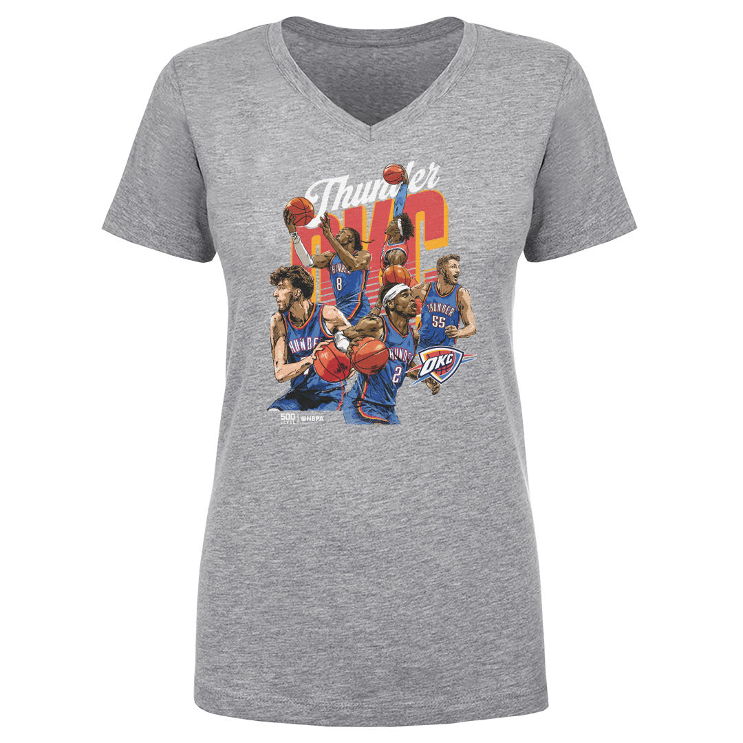 Oklahoma City Thunder Women's V-Neck T-Shirt | 500 LEVEL