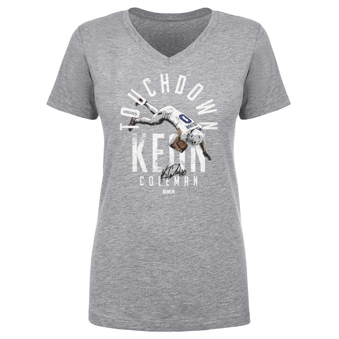Keon Coleman Women's V-Neck T-Shirt | 500 LEVEL