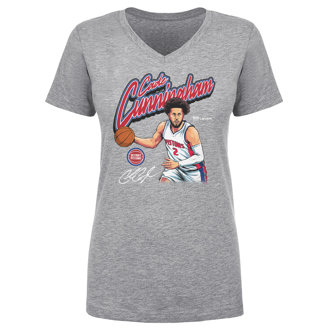 Cade Cunningham Women's V-Neck T-Shirt | 500 LEVEL