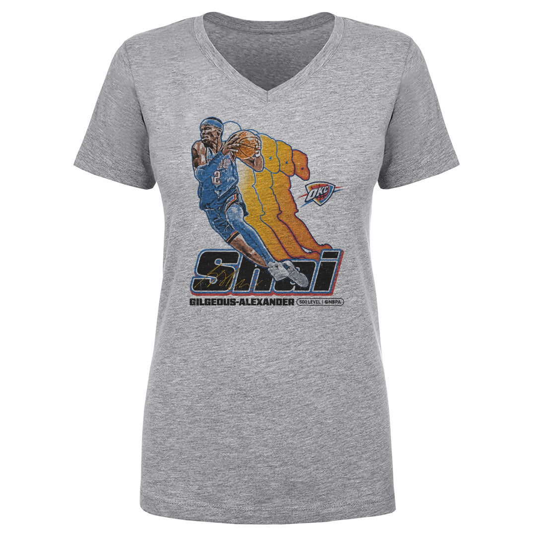 Shai Gilgeous-Alexander Women's V-Neck T-Shirt | 500 LEVEL