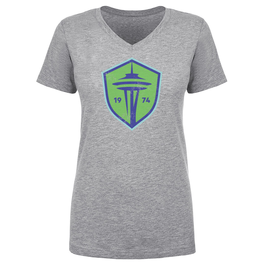 Seattle Sounders FC Women's V-Neck T-Shirt | 500 LEVEL