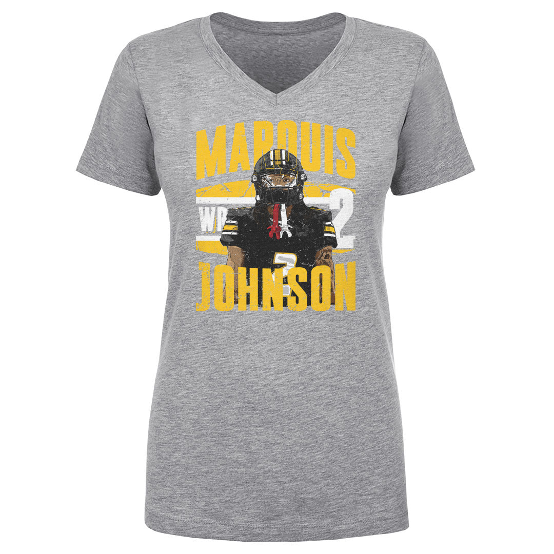 Marquis Johnson Women's V-Neck T-Shirt | 500 LEVEL