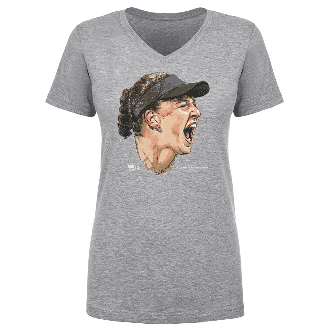 Jelena Ostapenko Women's V-Neck T-Shirt | 500 LEVEL