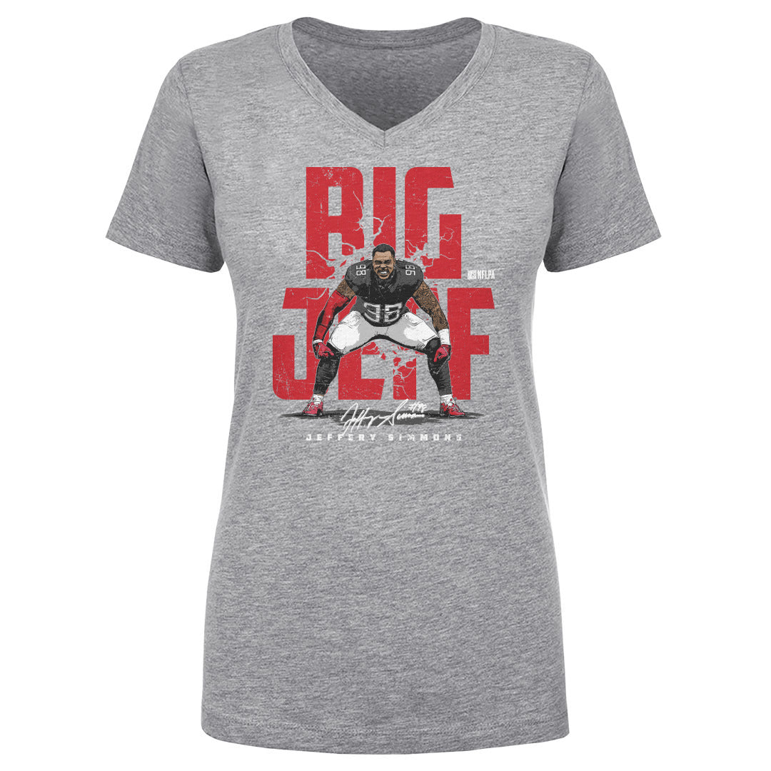 Jeffery Simmons Women's V-Neck T-Shirt | 500 LEVEL