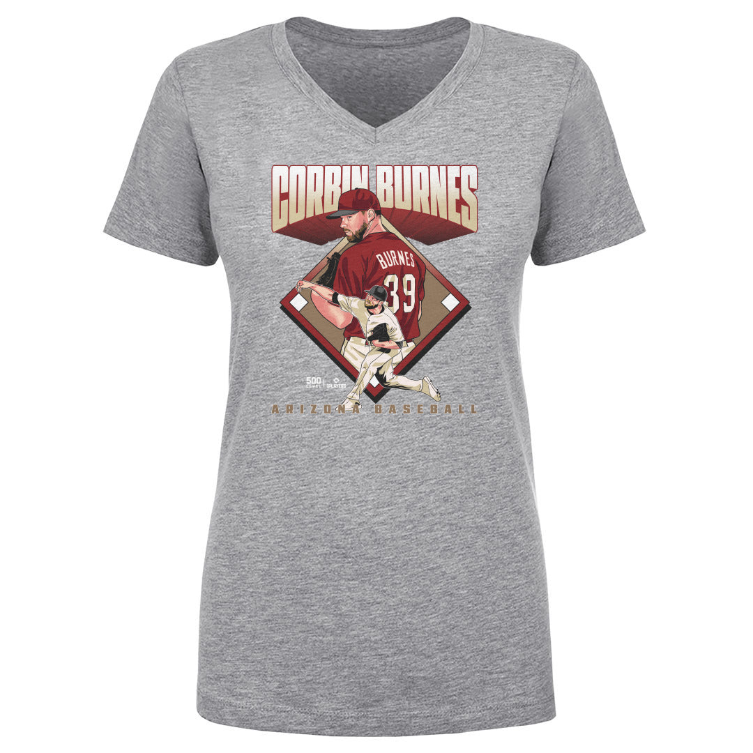 Corbin Burnes Women's V-Neck T-Shirt | 500 LEVEL