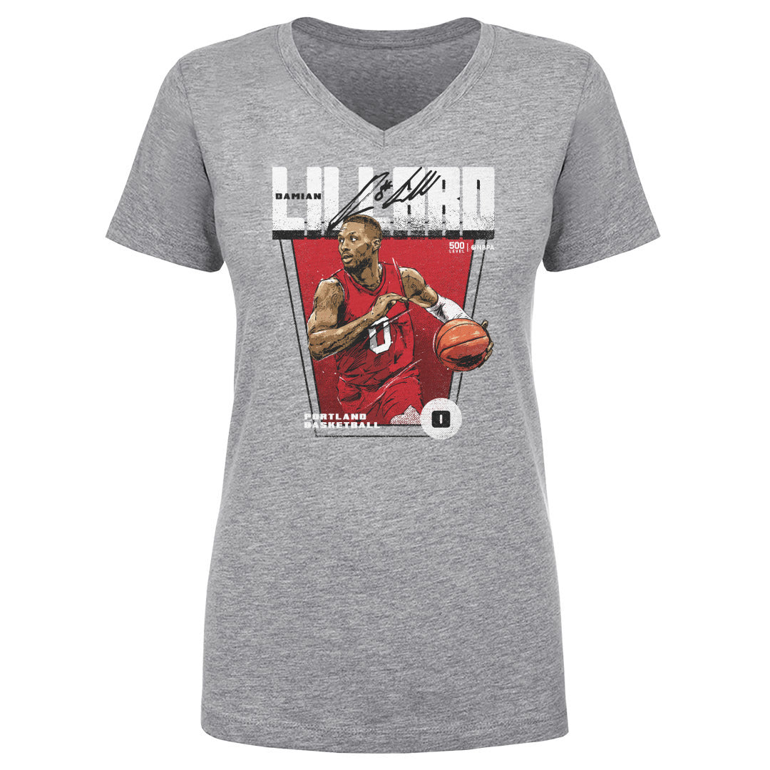 Damian Lillard Women's V-Neck T-Shirt | 500 LEVEL