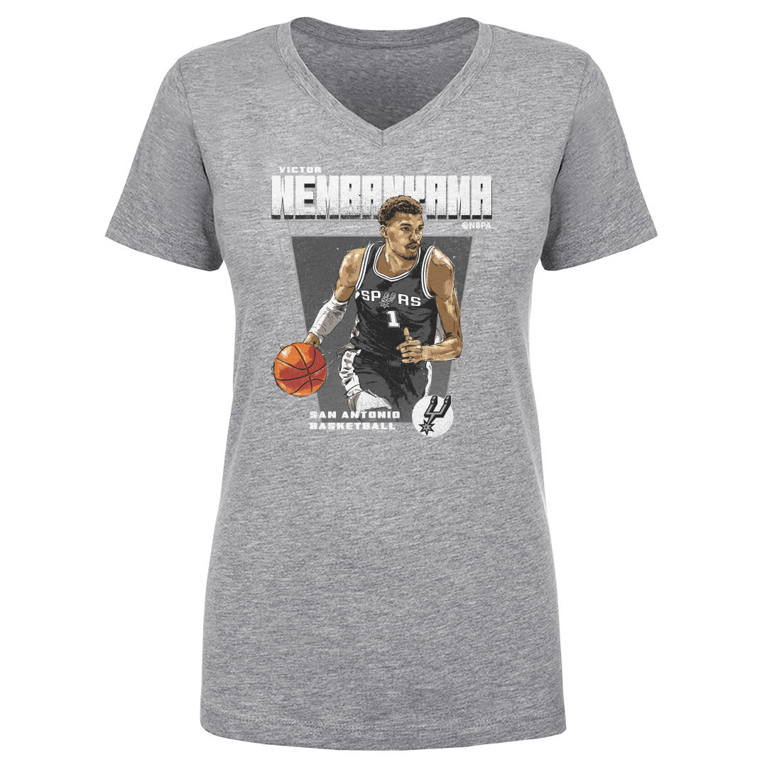 Victor Wembanyama Women's V-Neck T-Shirt | 500 LEVEL