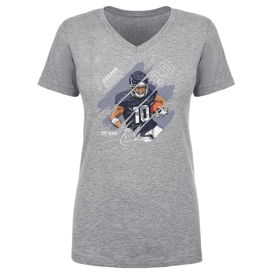 Cooper Kupp Women's V-Neck T-Shirt | 500 LEVEL