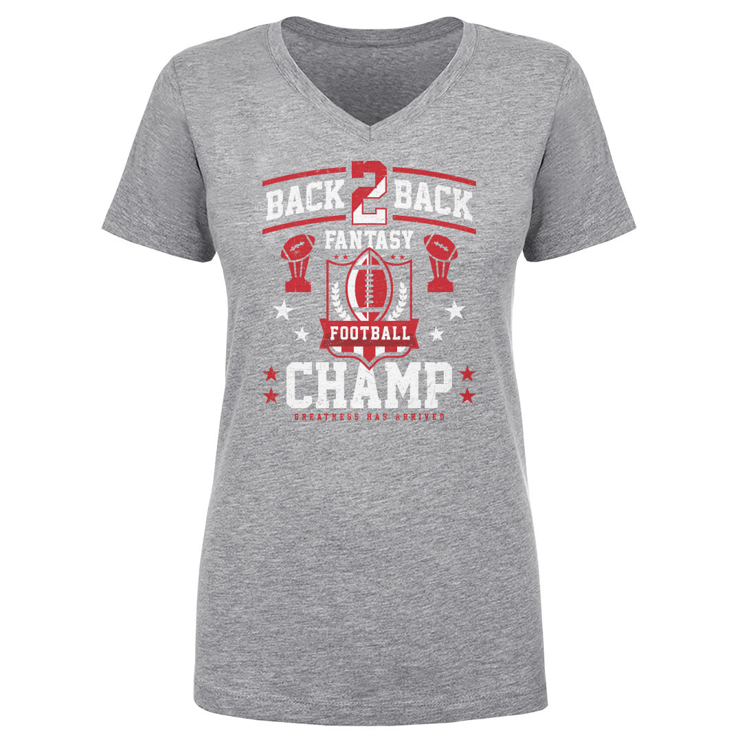 Fantasy Football Women's V-Neck T-Shirt | 500 LEVEL