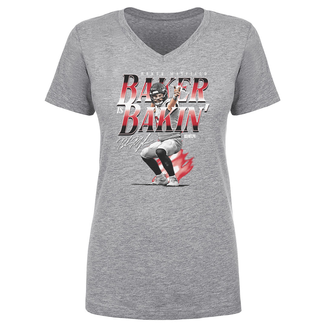 Baker Mayfield Women's V-Neck T-Shirt | 500 LEVEL