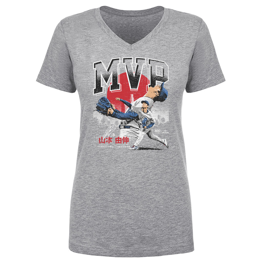 Yoshinobu Yamamoto Women's V-Neck T-Shirt | 500 LEVEL
