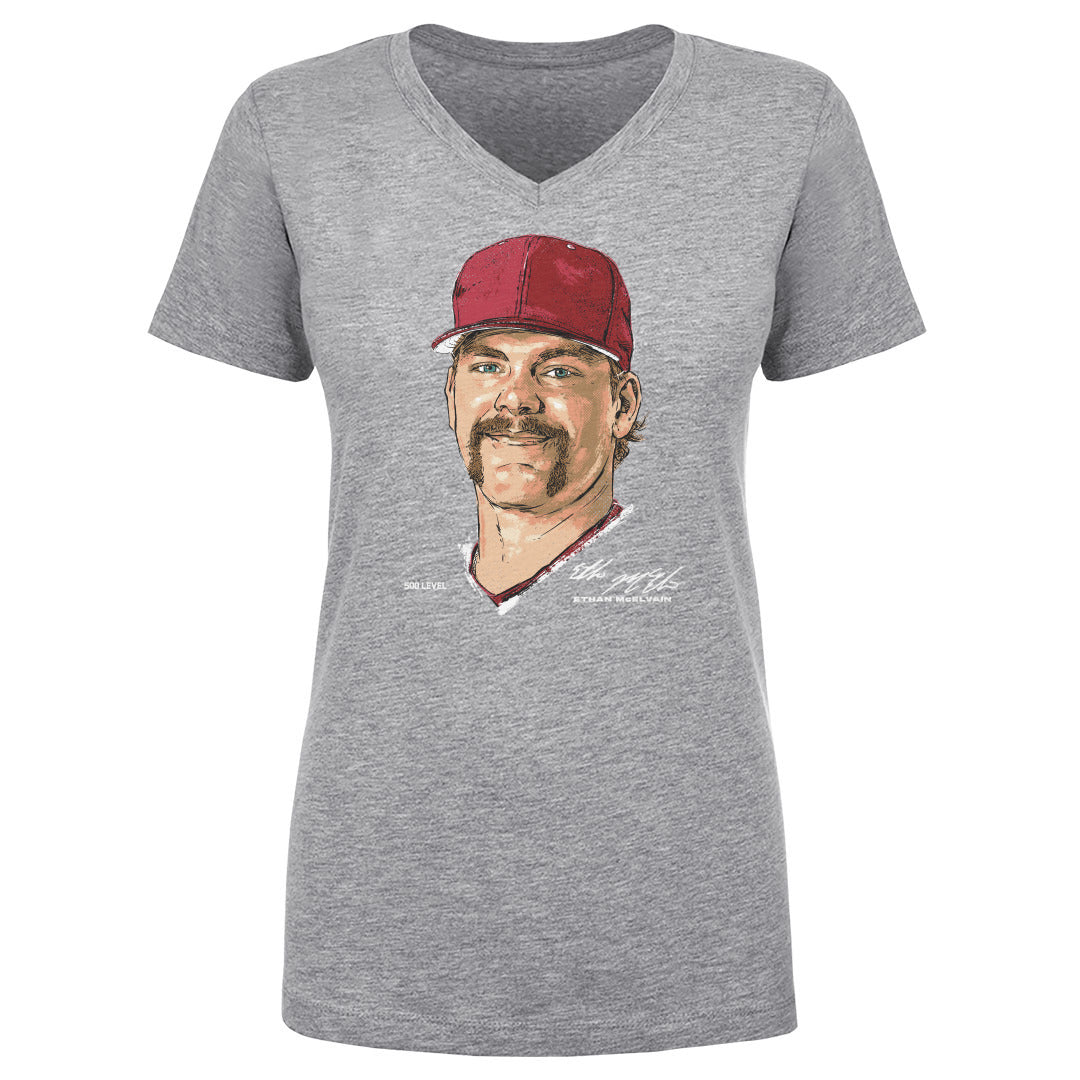 Ethan McElvain Women's V-Neck T-Shirt | 500 LEVEL