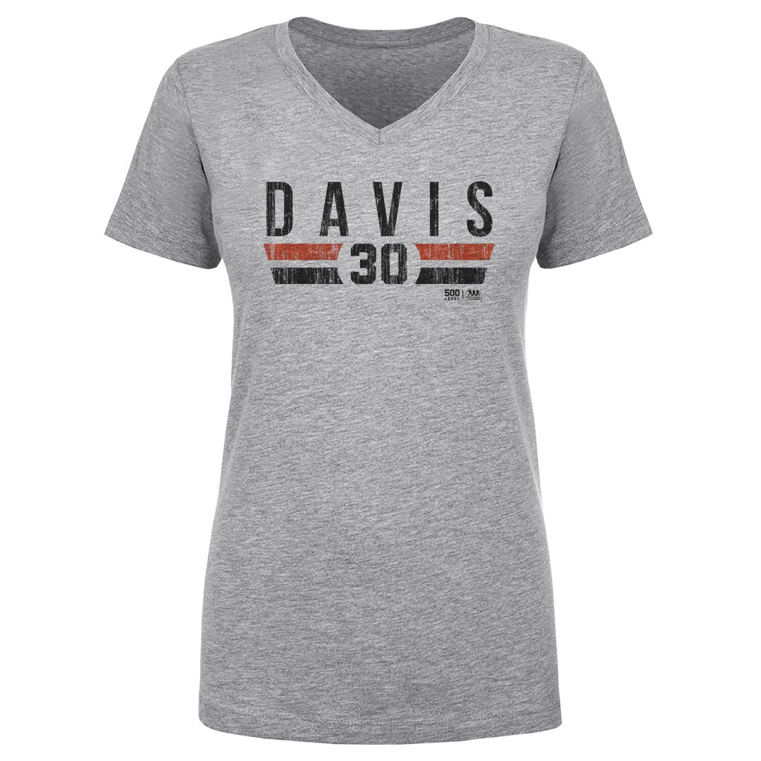 Chili Davis Women's V-Neck T-Shirt | 500 LEVEL