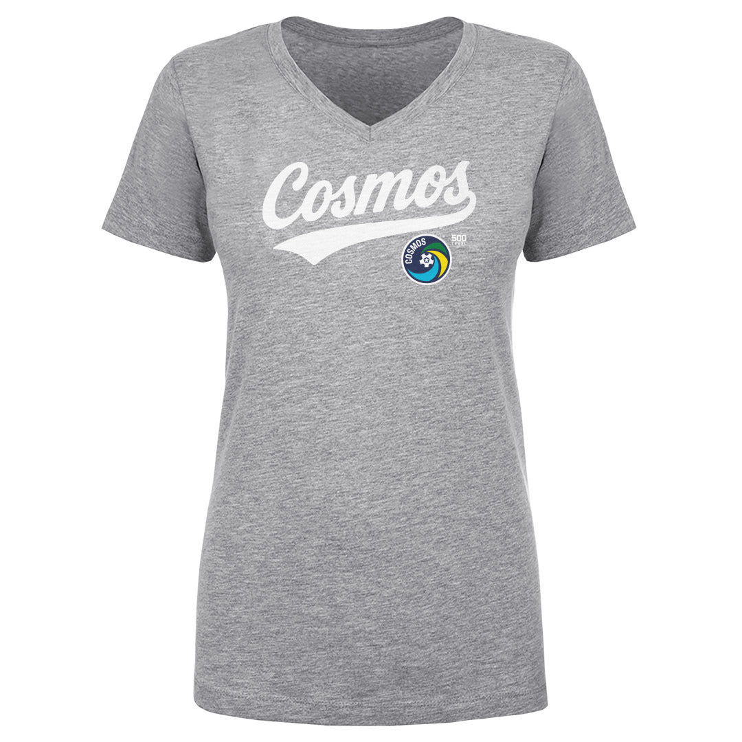 New York Cosmos Women's V-Neck T-Shirt | 500 LEVEL