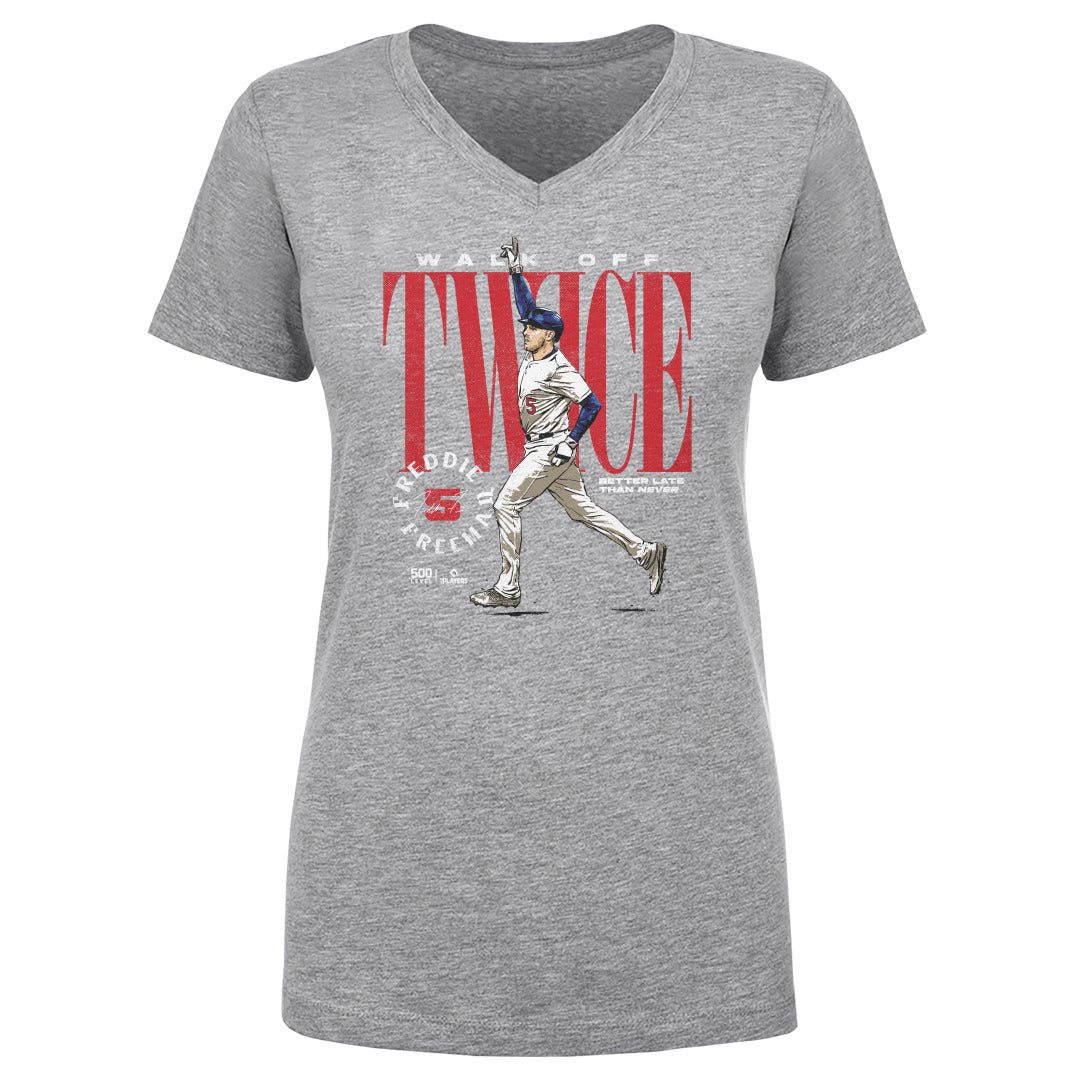 Freddie Freeman Women's V-Neck T-Shirt | 500 LEVEL