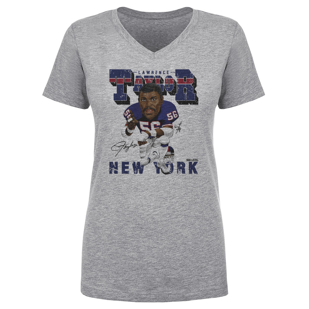 Lawrence Taylor Women's V-Neck T-Shirt | 500 LEVEL