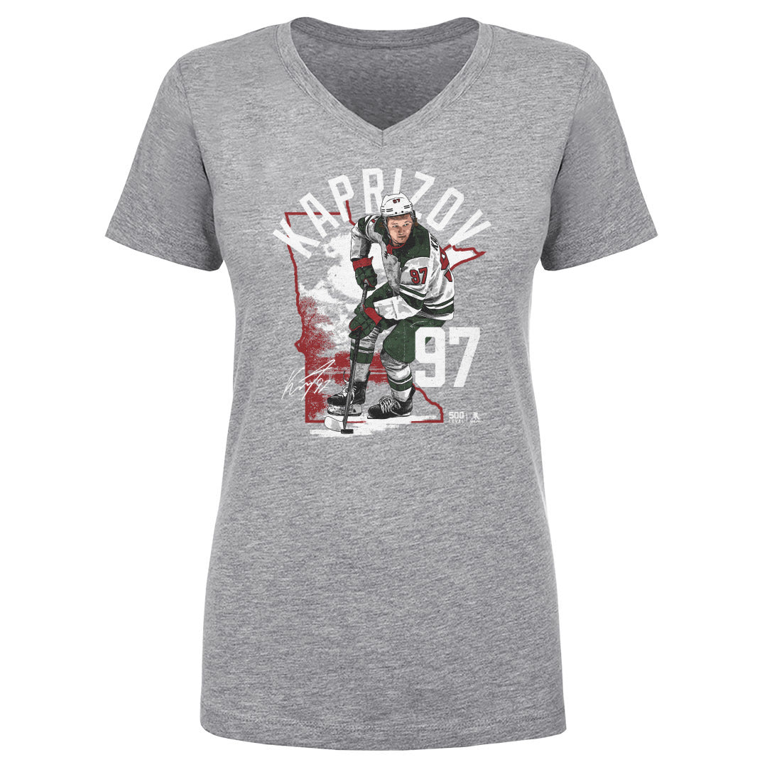 Kirill Kaprizov Women's V-Neck T-Shirt | 500 LEVEL