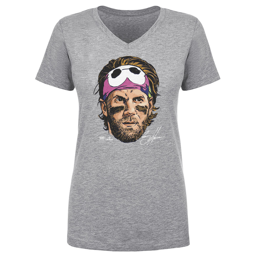 Bryce Harper Women's V-Neck T-Shirt | 500 LEVEL