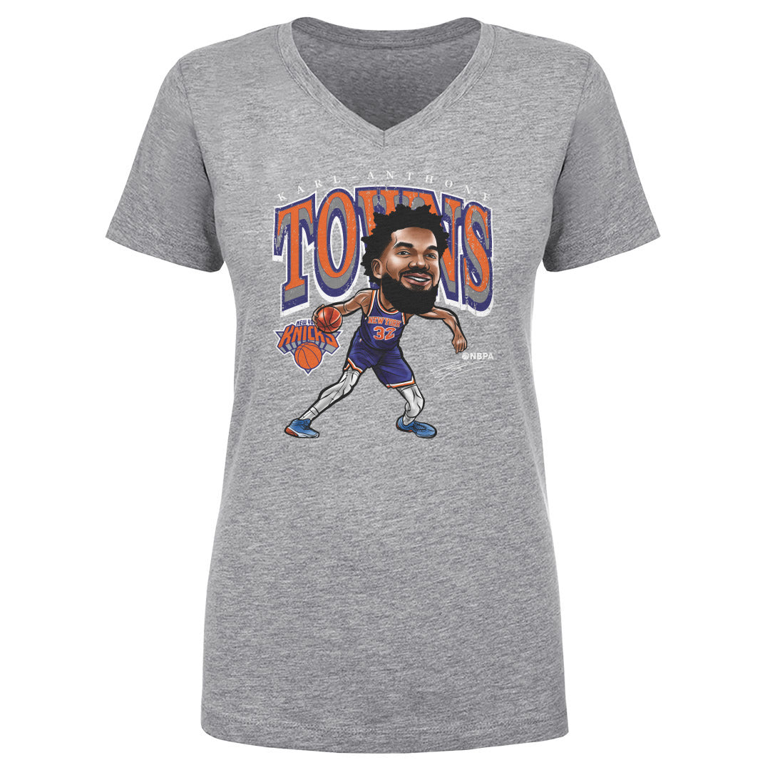 Karl-Anthony Towns Women's V-Neck T-Shirt | 500 LEVEL