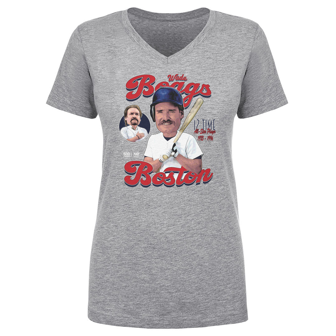 Wade Boggs Women's V-Neck T-Shirt | 500 LEVEL