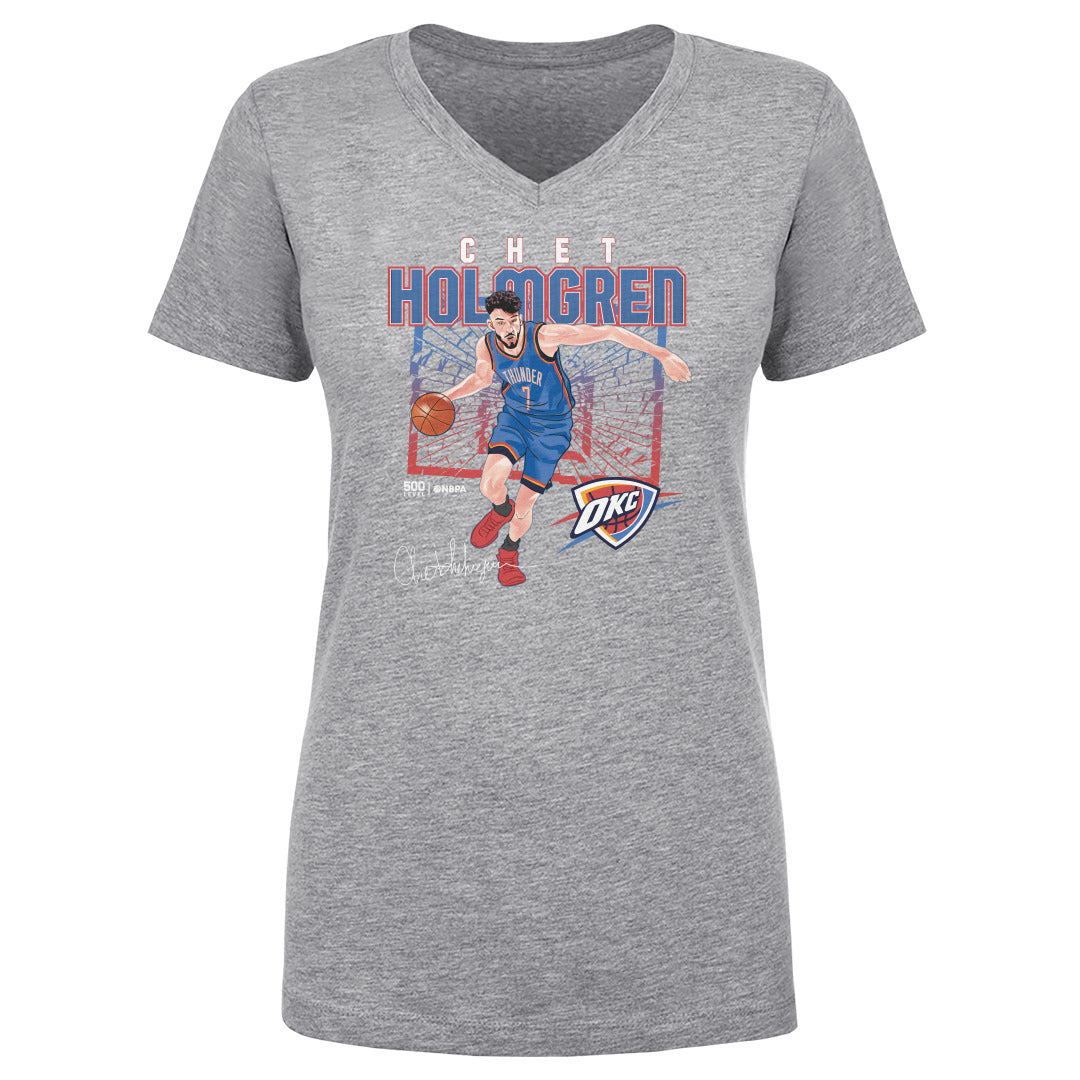 Chet Holmgren Women's V-Neck T-Shirt | 500 LEVEL