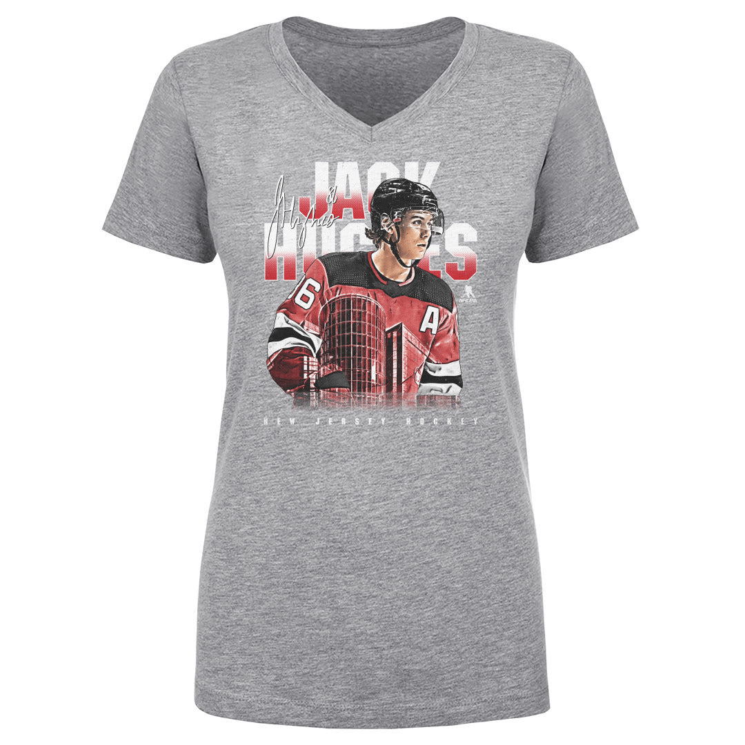 Jack Hughes Women's V-Neck T-Shirt | 500 LEVEL