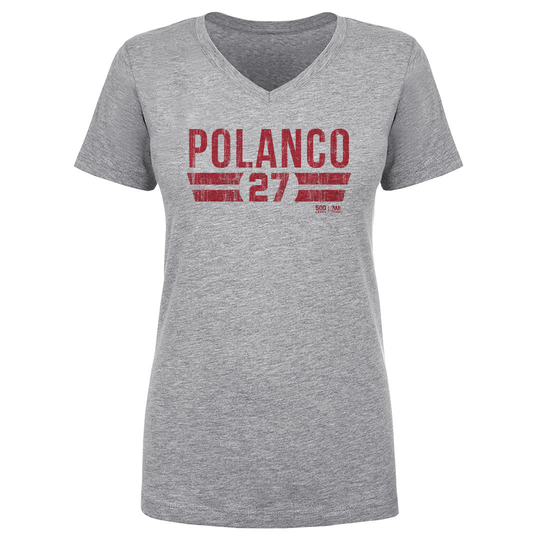Placido Polanco Women's V-Neck T-Shirt | 500 LEVEL