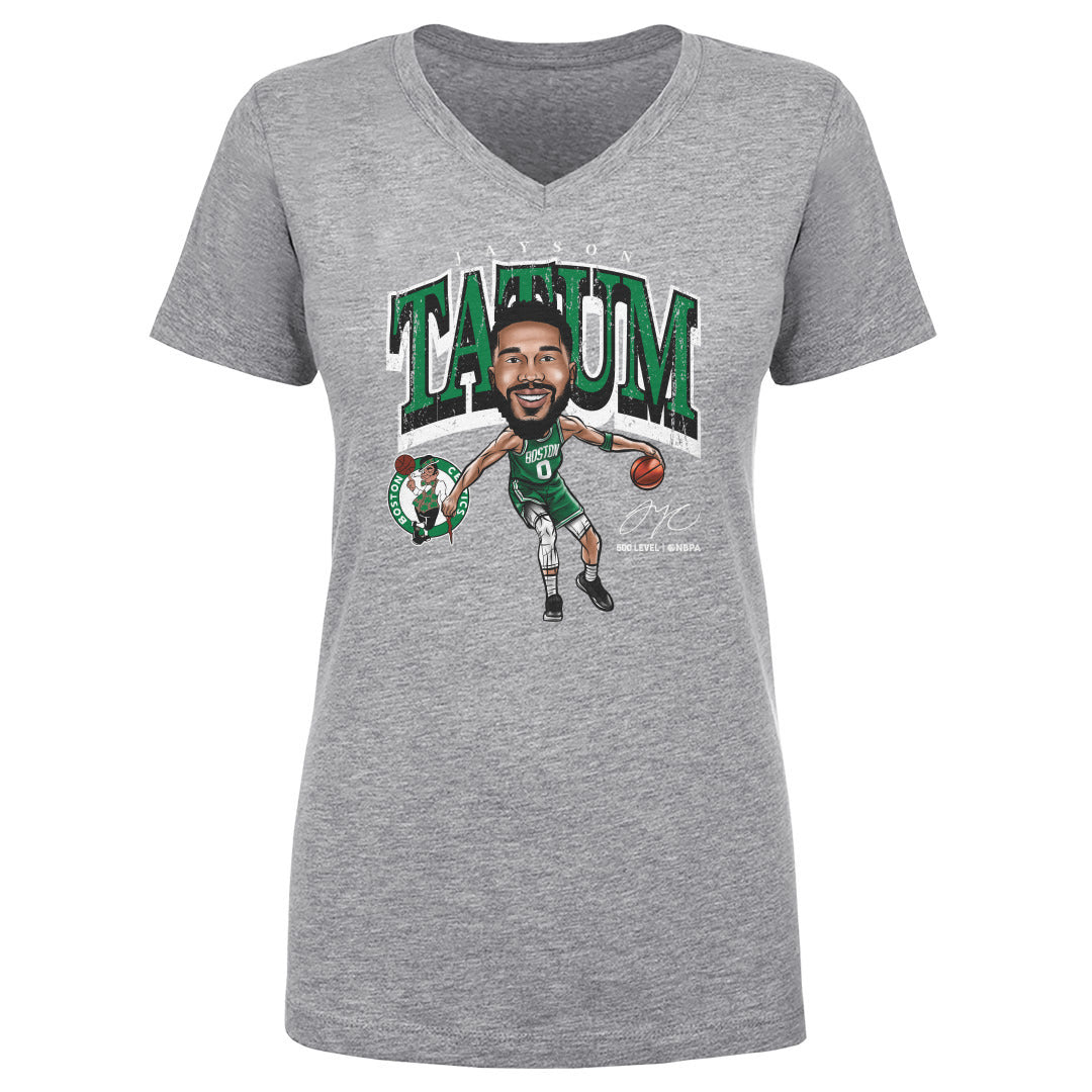 Jayson Tatum Women's V-Neck T-Shirt | 500 LEVEL