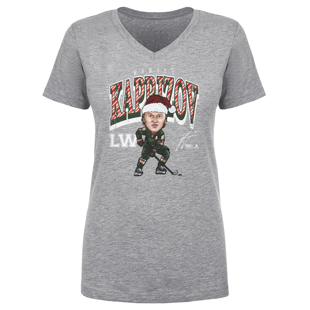 Kirill Kaprizov Women's V-Neck T-Shirt | 500 LEVEL