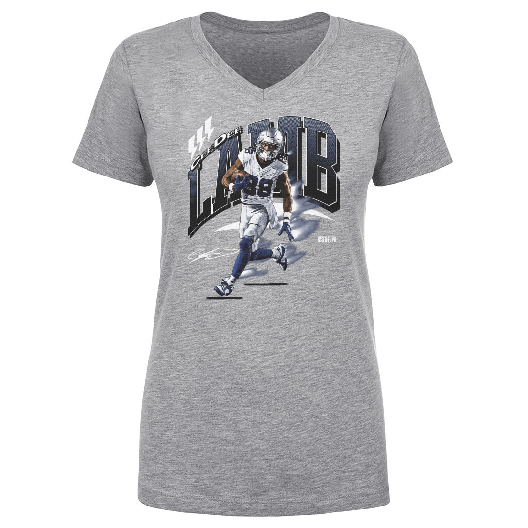 CeeDee Lamb Women's V-Neck T-Shirt | 500 LEVEL