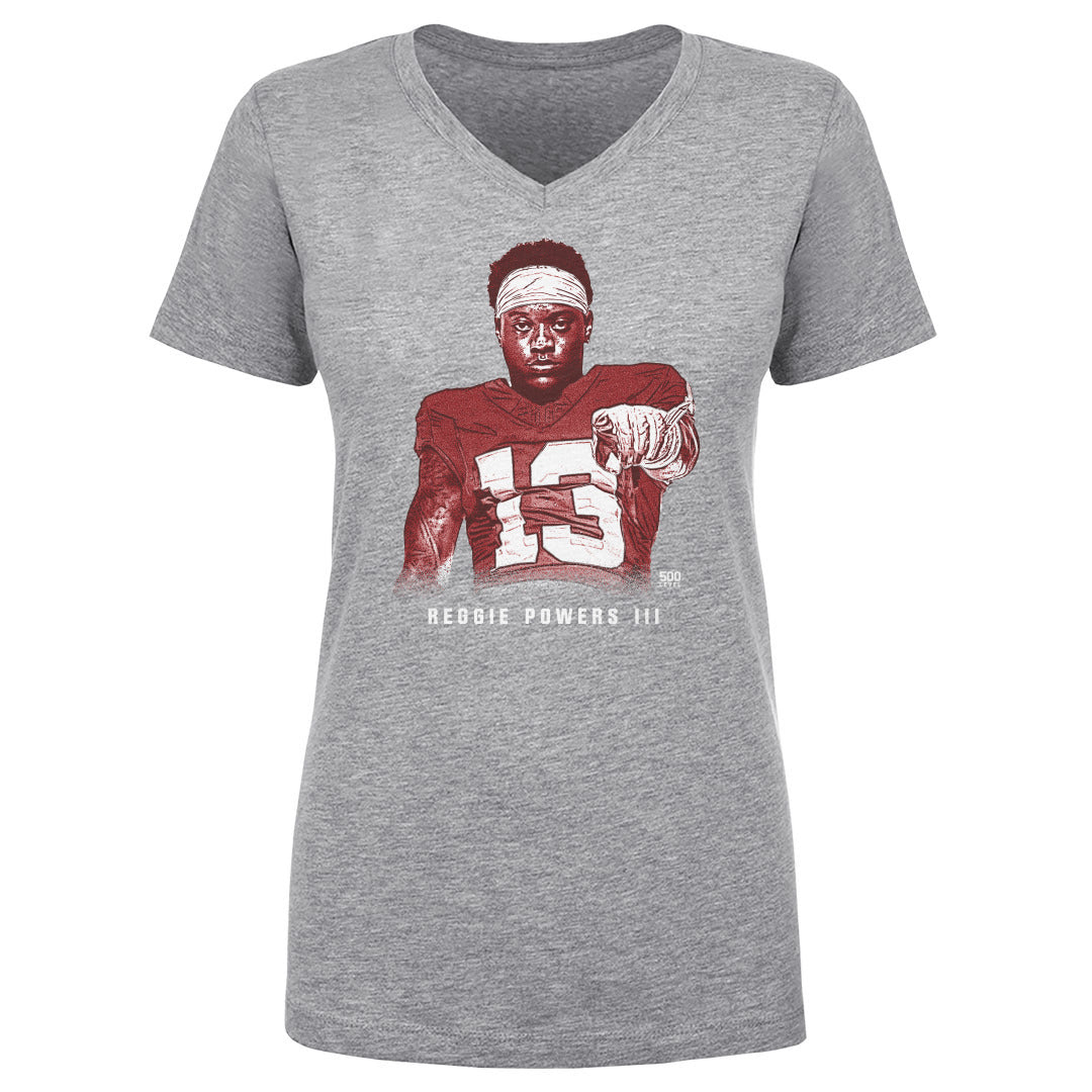 Reggie Powers III Women's V-Neck T-Shirt | 500 LEVEL