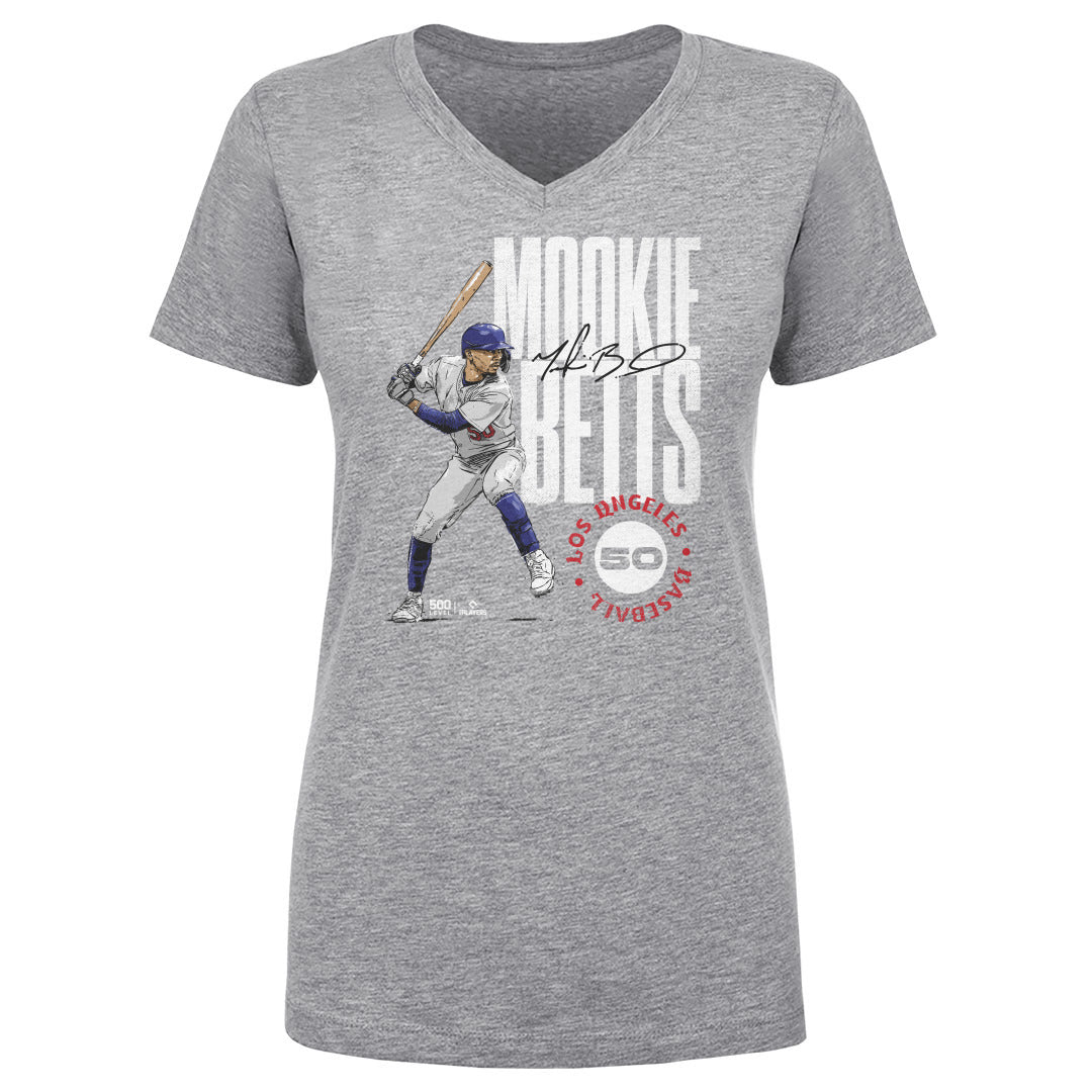 Mookie Betts Women's V-Neck T-Shirt | 500 LEVEL