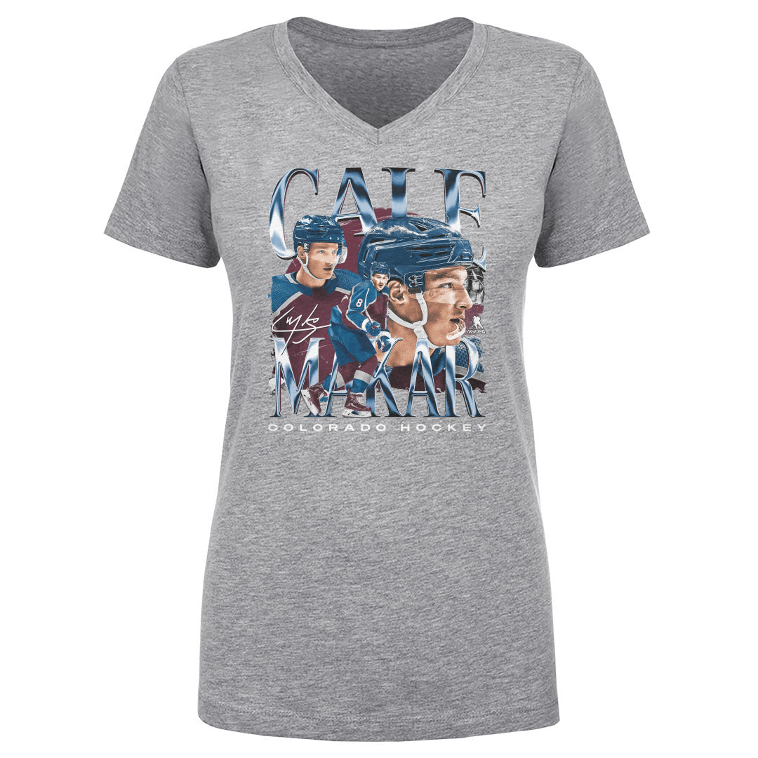 Cale Makar Women's V-Neck T-Shirt | 500 LEVEL