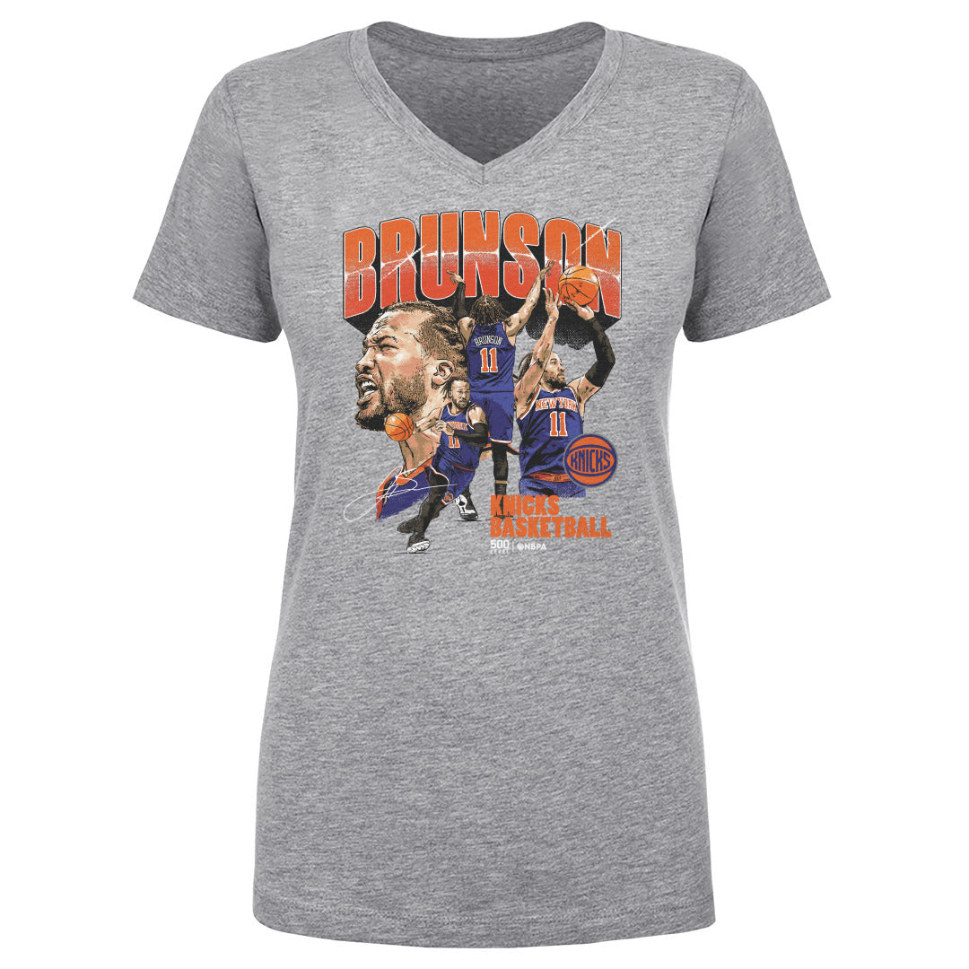 Jalen Brunson Women's V-Neck T-Shirt | 500 LEVEL