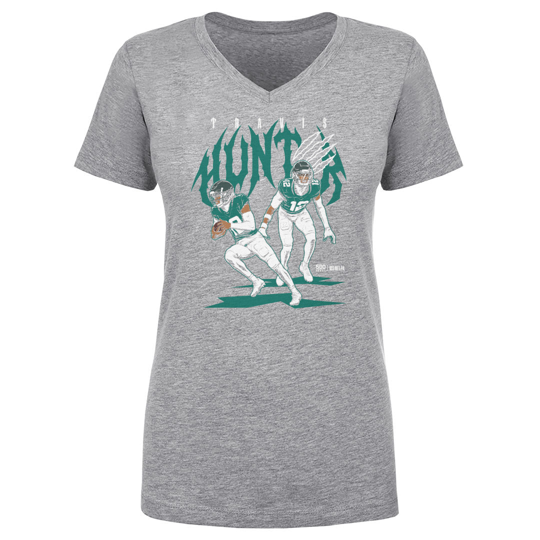 Travis Hunter Women's V-Neck T-Shirt | 500 LEVEL