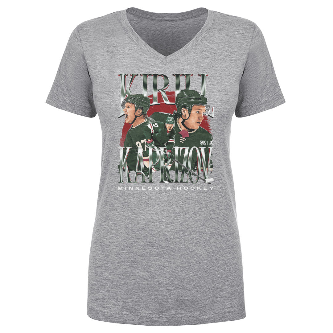 Kirill Kaprizov Women's V-Neck T-Shirt | 500 LEVEL