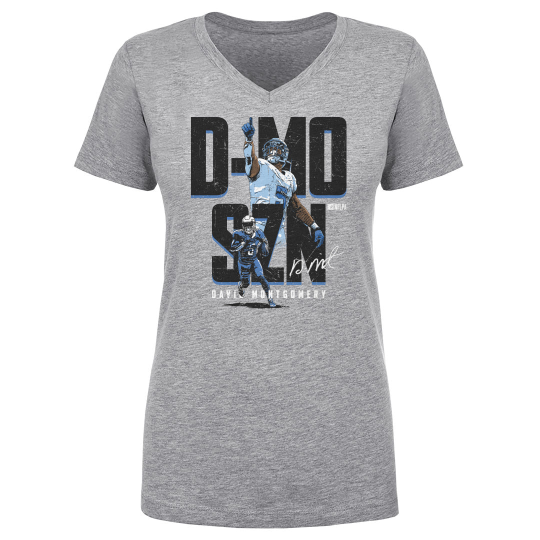 David Montgomery Women's V-Neck T-Shirt | 500 LEVEL