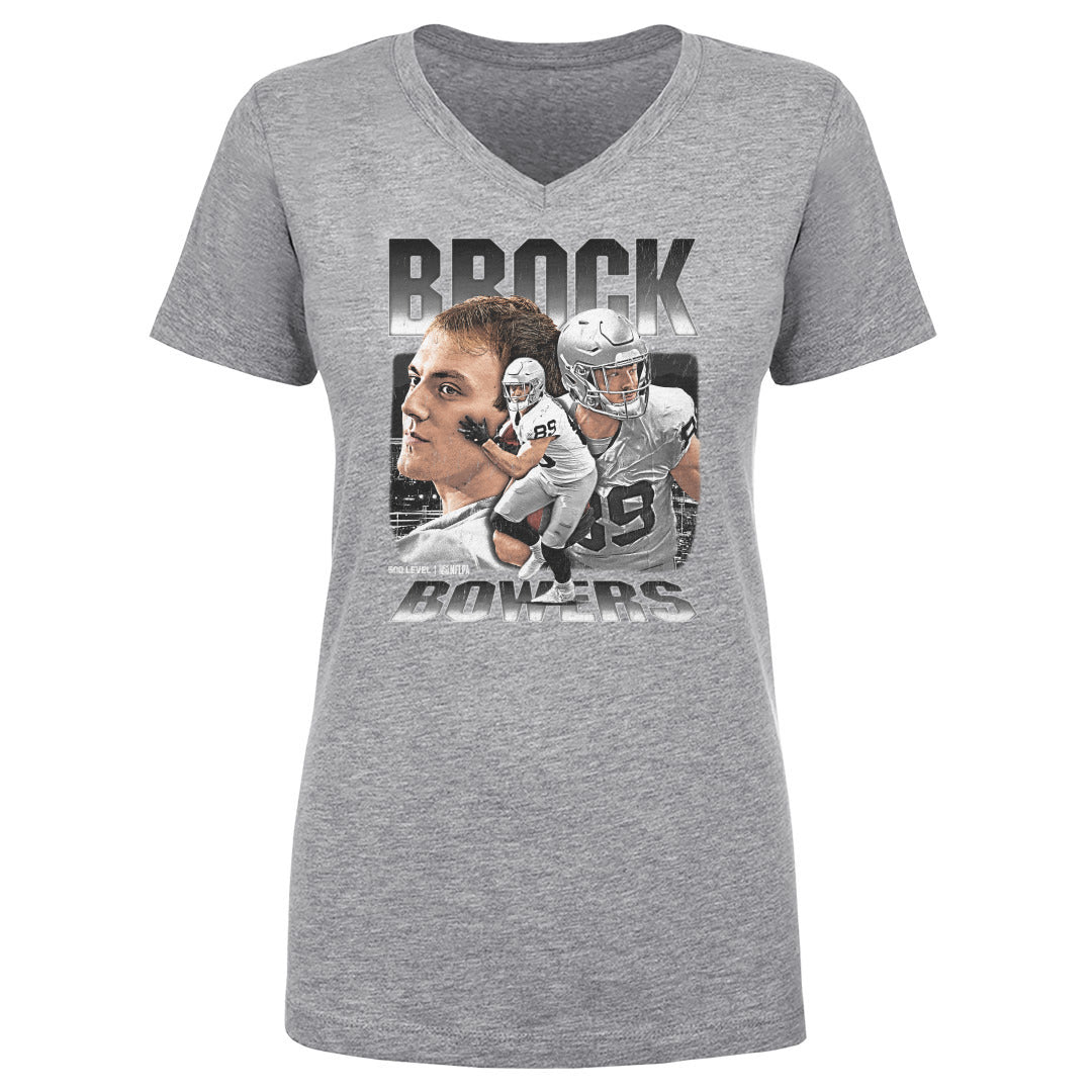 Brock Bowers Women's V-Neck T-Shirt | 500 LEVEL