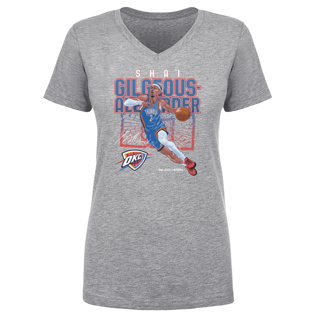 Shai Gilgeous-Alexander Women's V-Neck T-Shirt | 500 LEVEL