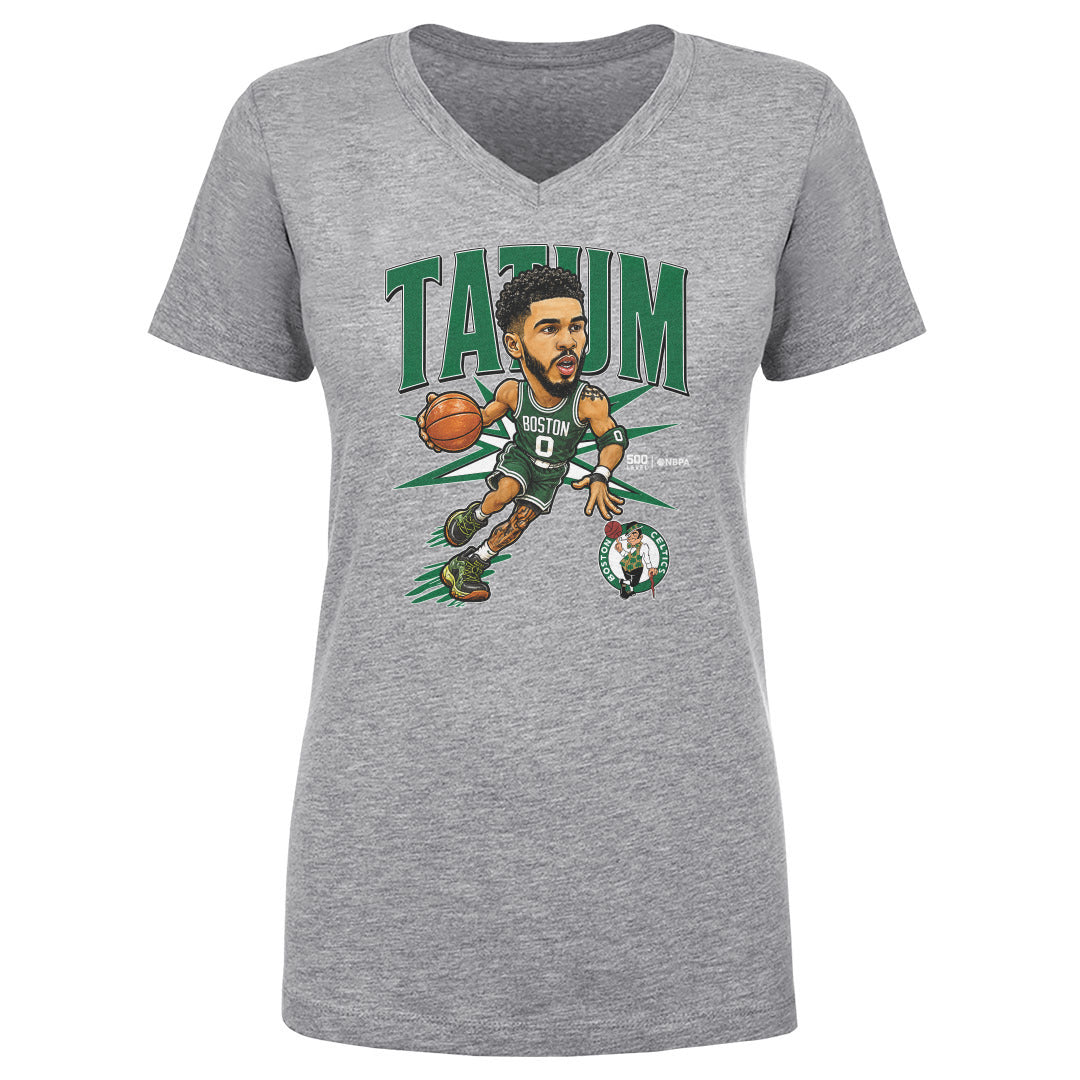Jayson Tatum Women's V-Neck T-Shirt | 500 LEVEL