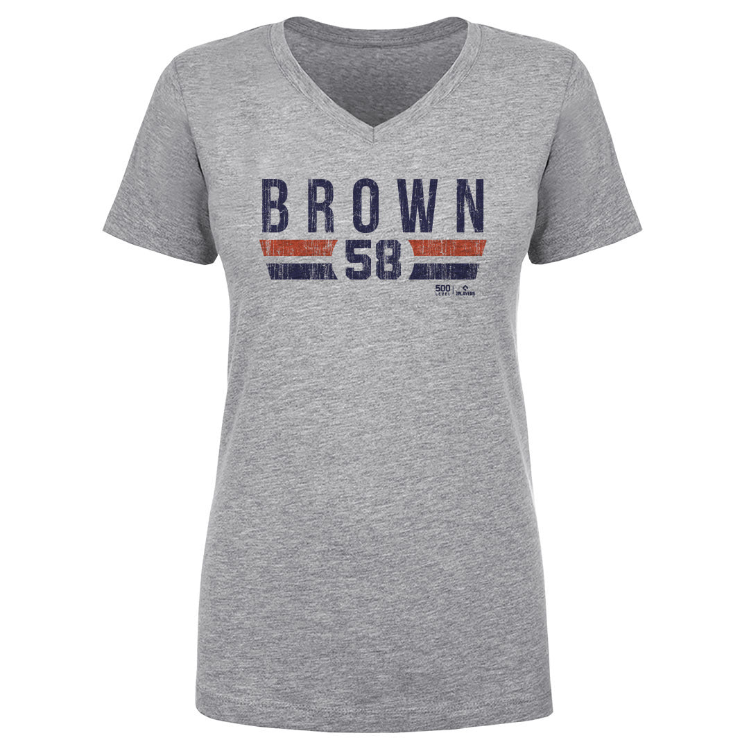 Hunter Brown Women's V-Neck T-Shirt | 500 LEVEL