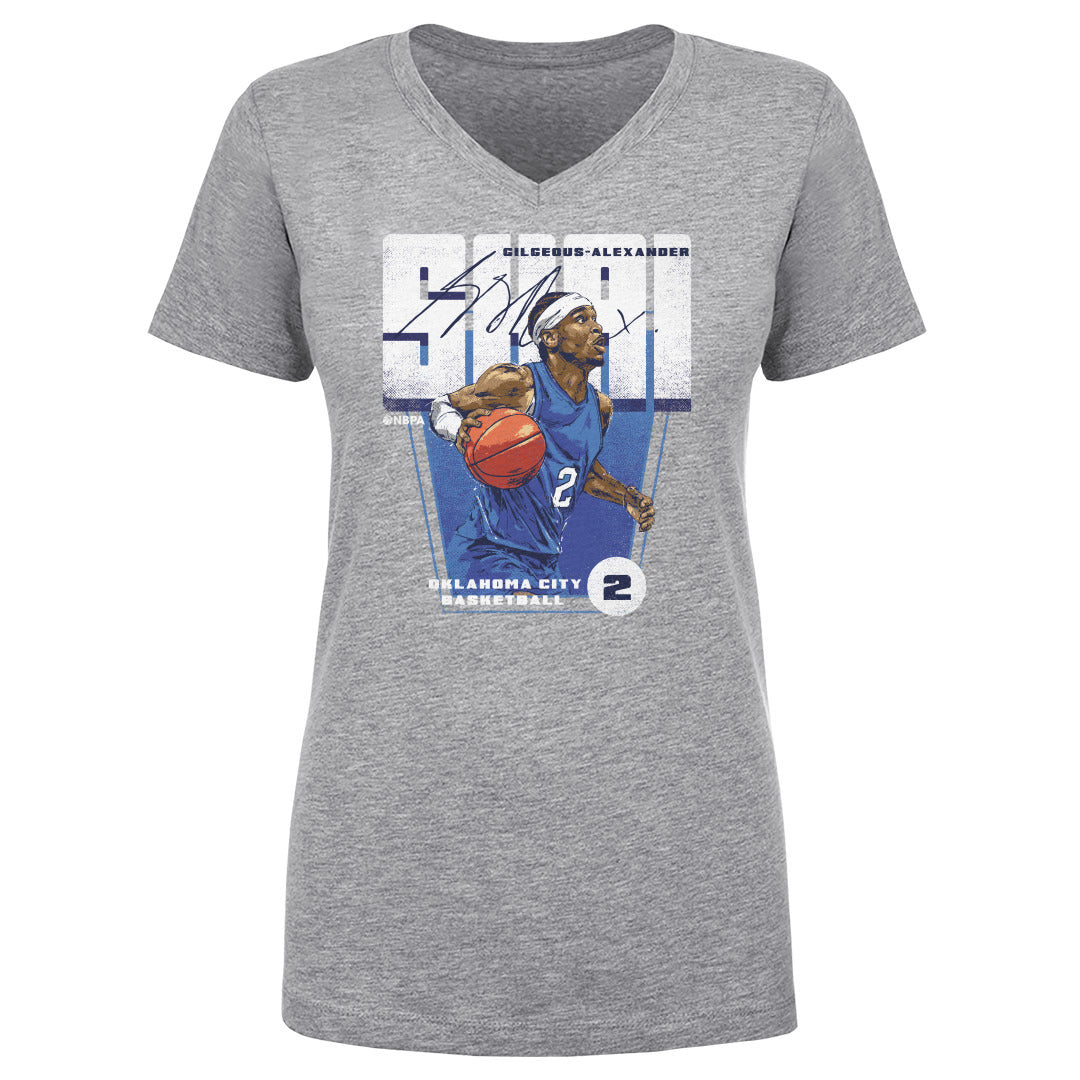Shai Gilgeous-Alexander Women's V-Neck T-Shirt | 500 LEVEL